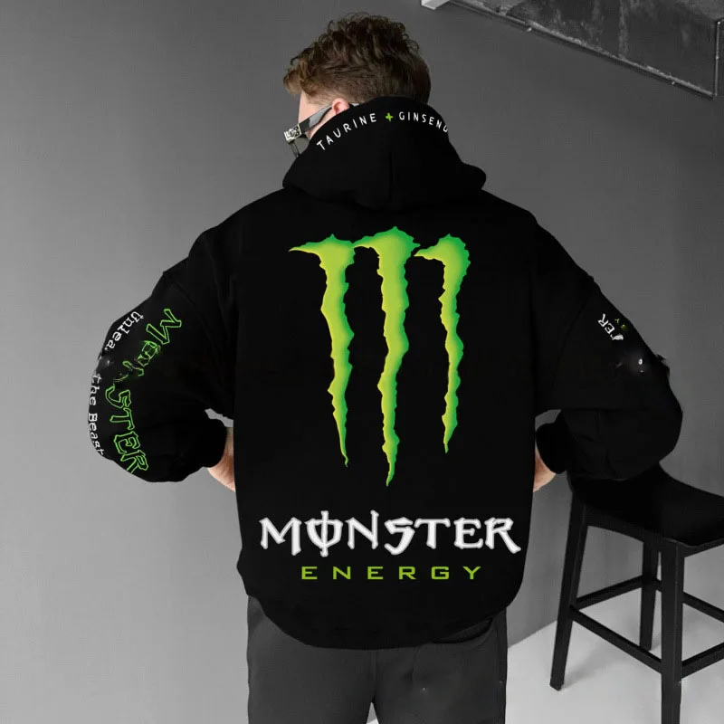 Monster Energy Hoodies – Water Resistant Hip Hop Streetwear Pullover Hoodie
