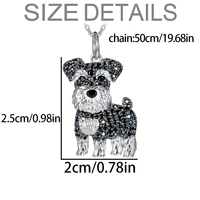 Exquisite and Cute Schnauzer Dog Pendant Necklace for Women Elegant Pet Puppy Jewelry Animal Accessories Dog Lovers Gift - Image 4