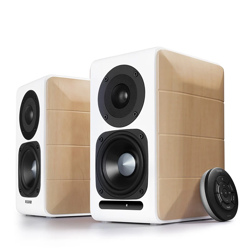 2.0 HIFI S880 Hi Res Certified Bookshelf Speakers Desktop Computer TV