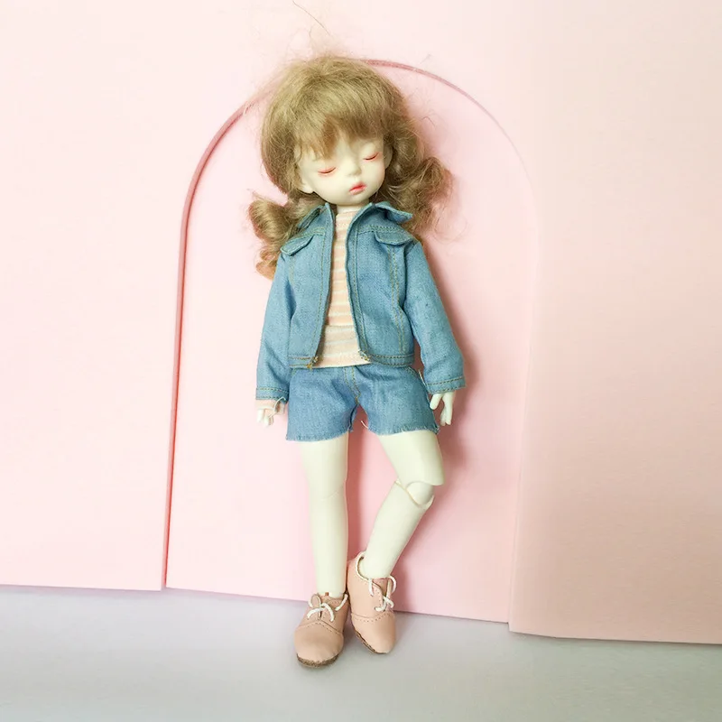 

HOUZIWA BJD Doll Accessories Doll Jacket Jean Clothes For Doll 1/6 YOSD