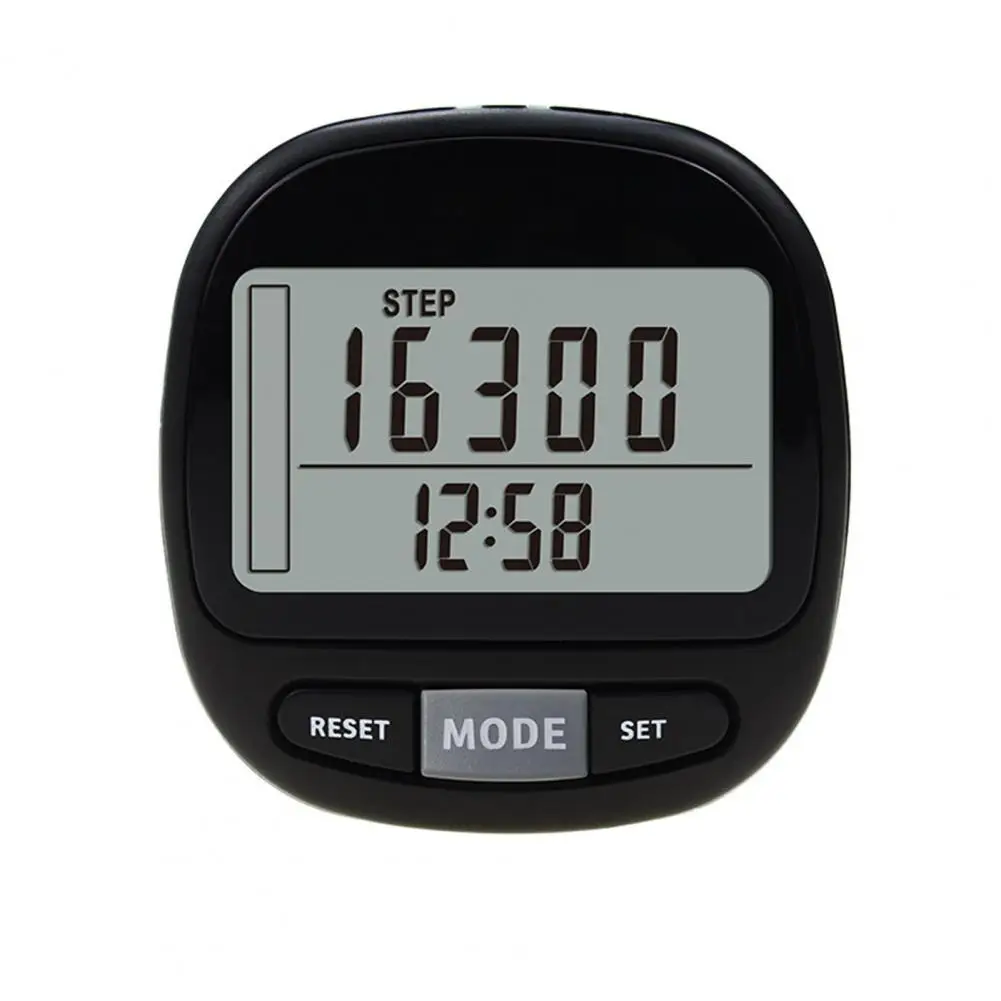 

Portable Digital Pedometer LCD Large Screen Sensitive Multiple Wearing Styles Calorie Pedometer Outdoor Sports