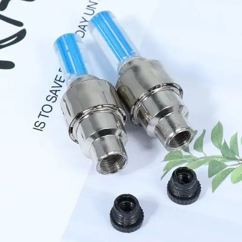 LED Bicycle Valve Light, Neon Bicycle Spoke Light, Bicycle Tire Valve Light, Night Riding Warning Light Bicycle Accessories - Image 3