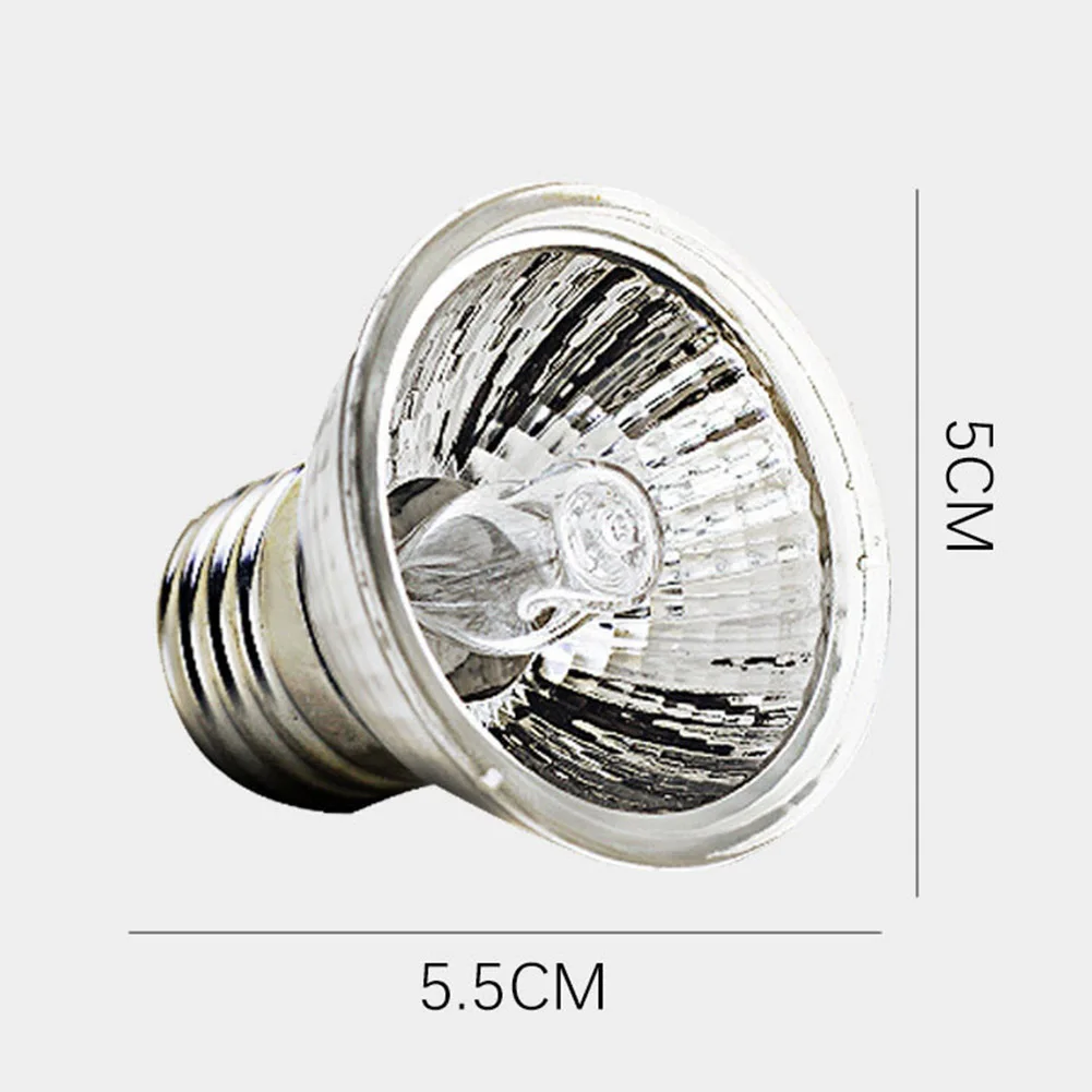 1-3pcs Reptile Lamp 25/50/75W UVA+UVB 3.0 Pet Heat Lamp Bulb Turtle Basking UV Light Bulbs Amphibians Lizard Temperature Control 6