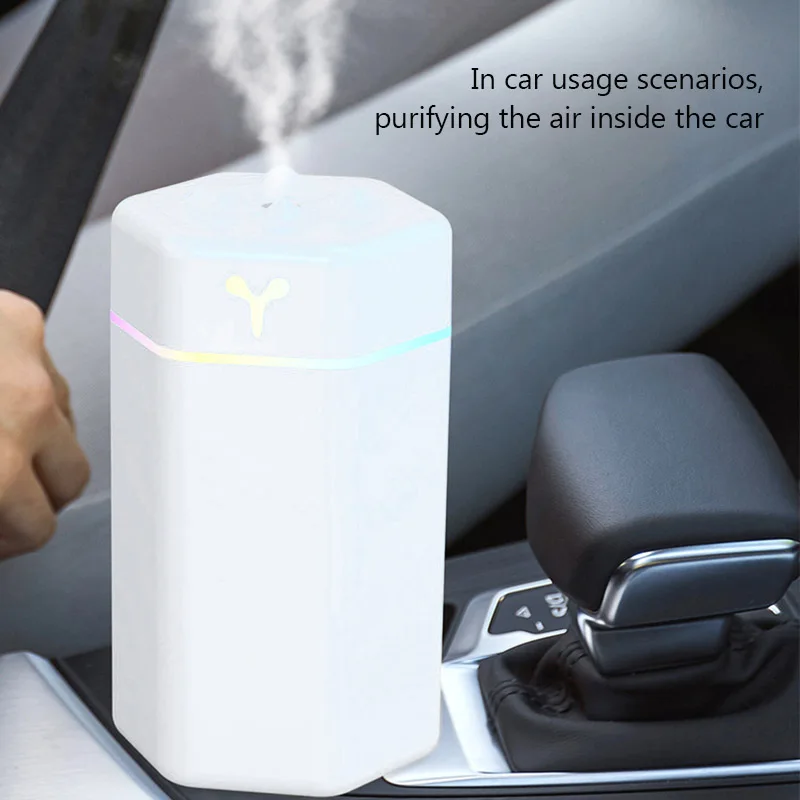 Air Humidifier Aroma Oil Humidificador USB Cool Mist Sprayer with Colorful Soft Night Light Purifier Car Home Appliance