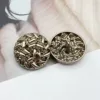 18/20/23/25mm Gold Silver Black Vintage Round Metal Button For Clothing Handmade Sewing Coat Buttons DIY Accessories 4