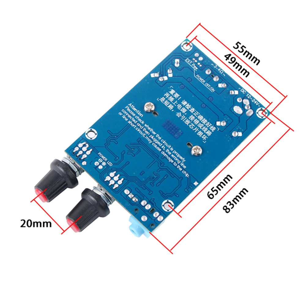 Фото TPA3116D2 Ультрабасовый усилитель DC12 - 24V Одноканальный цифровой звуковой усилитель №5
