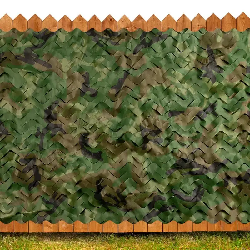 Welead 3x4M Sun Shelter Camouflage Nets Reinforced Mesh Fabric Pergola Garden Outdoor Awning Gazebo Car Cover Tent Shade Net
