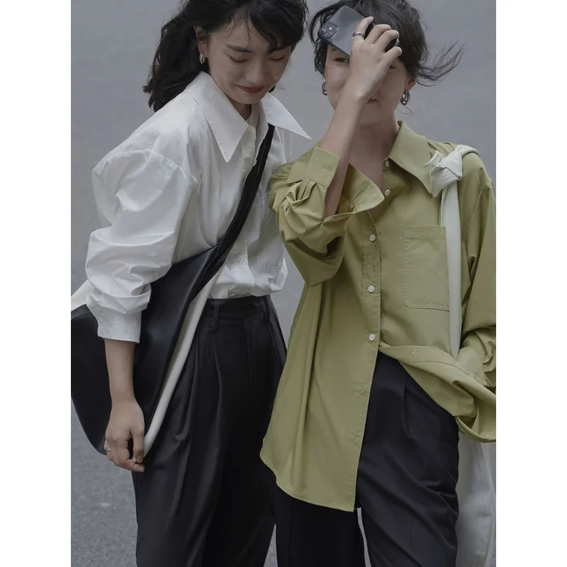 

HOUZHOU Harajuku Basic Blouses Women Long Sleeve Vintage Aesthetic Shirts Female Elegant Blouse Spring Korean Trending Products
