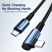 Essager 100W USB Type C To USB C Cable 90 Degree Angle For iPad MacBook Pro Xiaomi Samsung Huawei Fast Charging Type-C Date Wire - Image 6