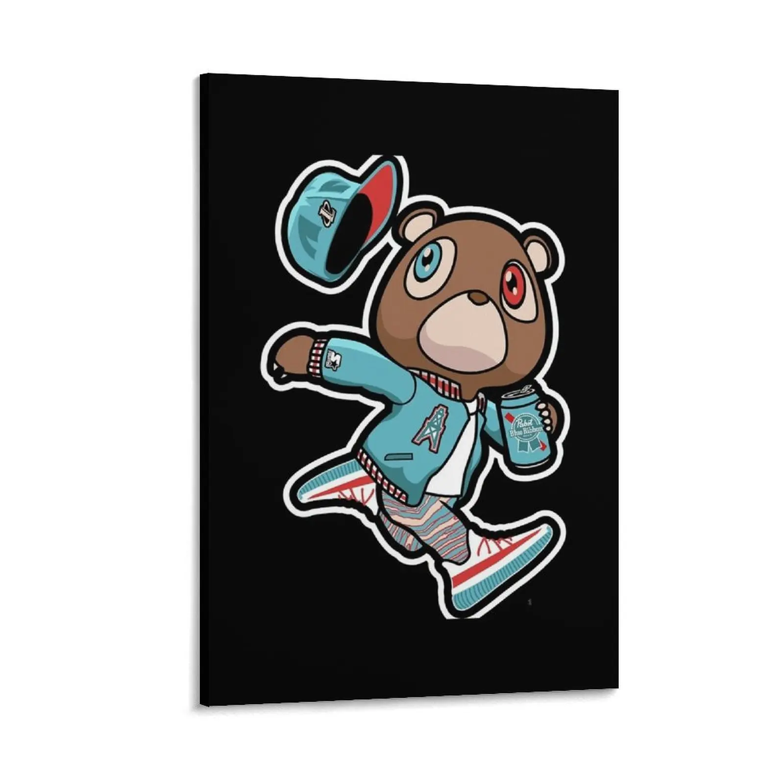

Running dropout bear Canvas Painting Paintings on the wall living room decoration