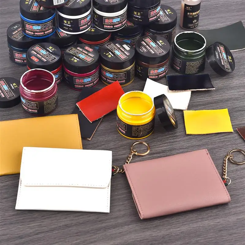 Premium Vegetable Tanned Leather Pigment Dye - 50g Bottle for DIY Leather Crafting & Graffiti