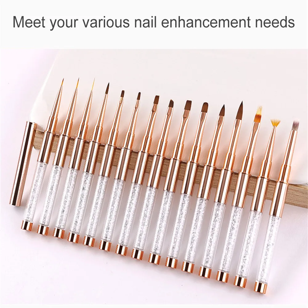 Nail Art Liner Brush Carving UV Gel Polishing Grid Line Stripes Painting Pen Acrylic Lines Liner Drawing Pen Manicure Tools 3