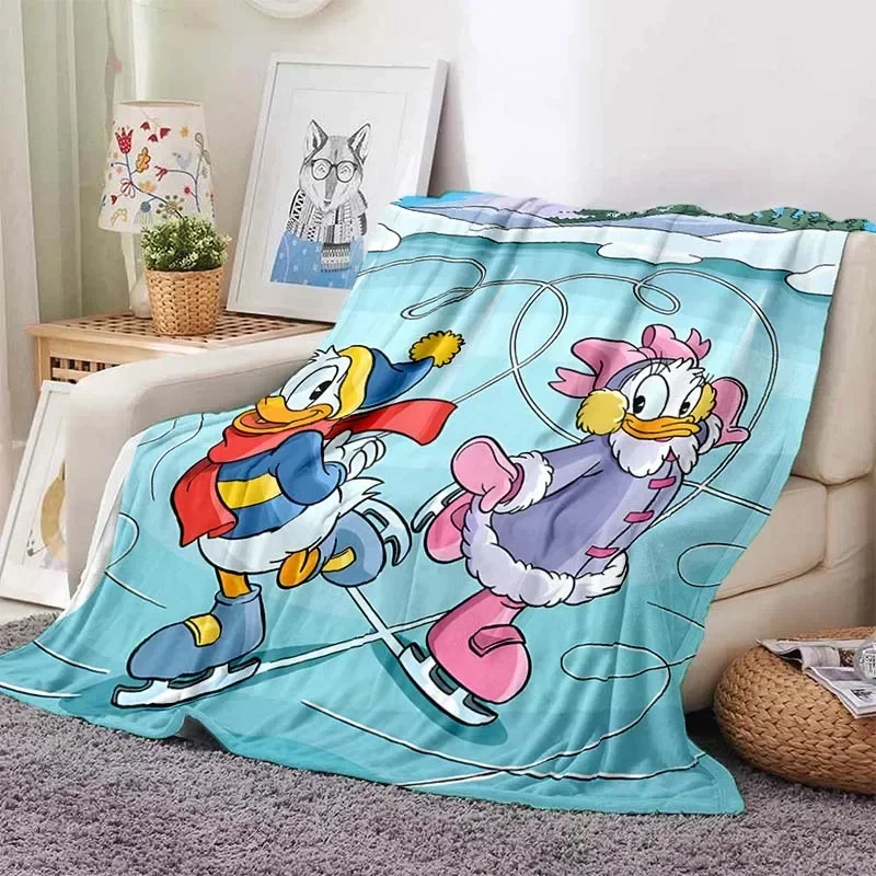 Donald Daisy Duck Printed Blanket for Home Travel Soft and Comfortable Blanket for Adults and Children Cartoon Warm Blanket Gift 2