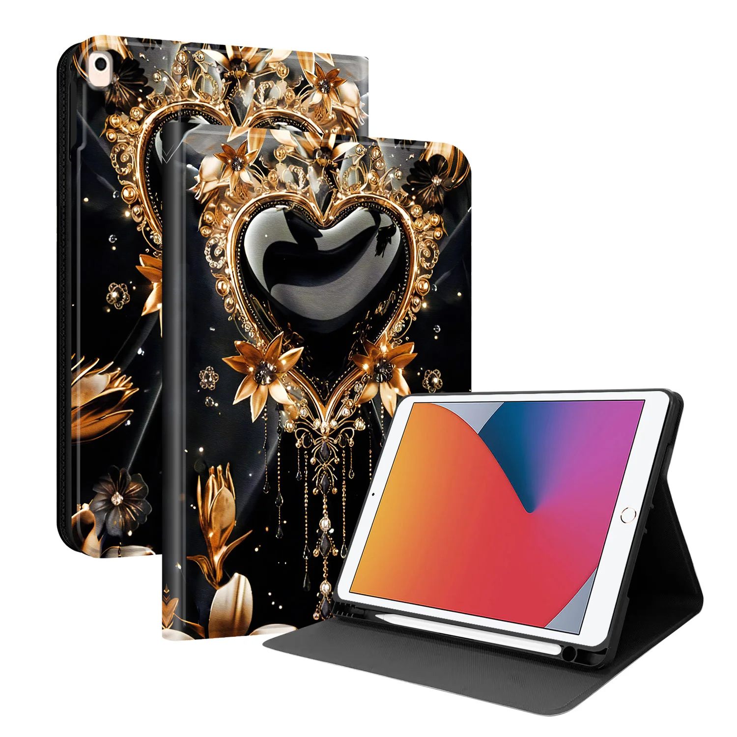 Stylish Tablet Cover with Pen Holder and Stand Feature