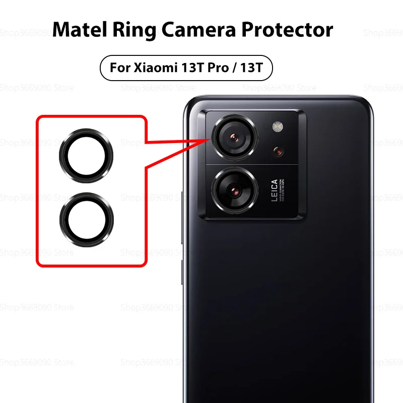 

3D изогнутое металлическое закаленное стекло для защиты камеры Xiao mi 13 T Pro Xiaomi13T Xiomi Mi 13 T Pro 5G чехол Защитное стекло для объектива HD