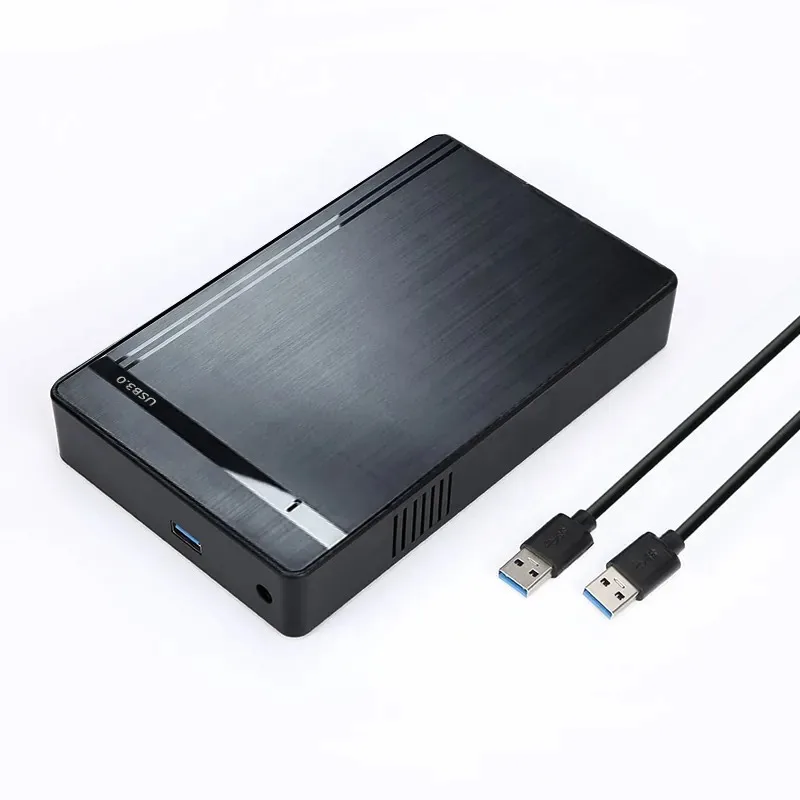 3.5인치 SATA 하드 드라이브 케이스 USB 3.0 고속 전송 하드 드라이브 케이스 외장형 휴대용 하드 드라이브 케이스