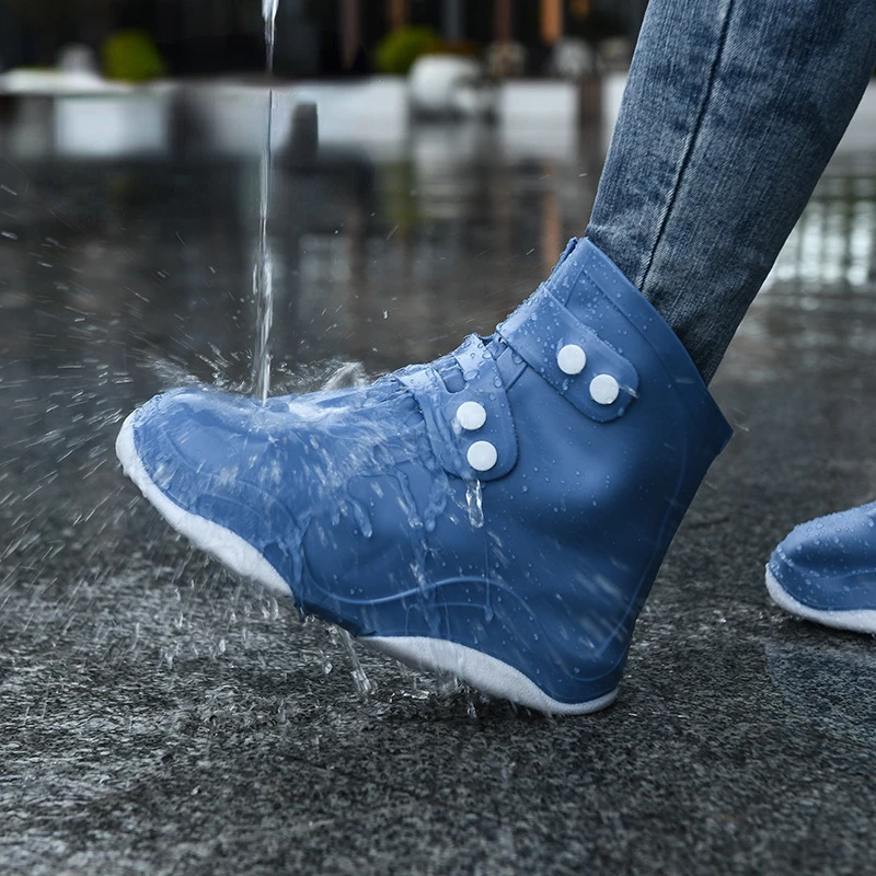 New 2023 Women Fashion Waterproof Shoes Covers Slip-resistant Men Reusable Shoes Protector Rain Boots Pads For Outdoor