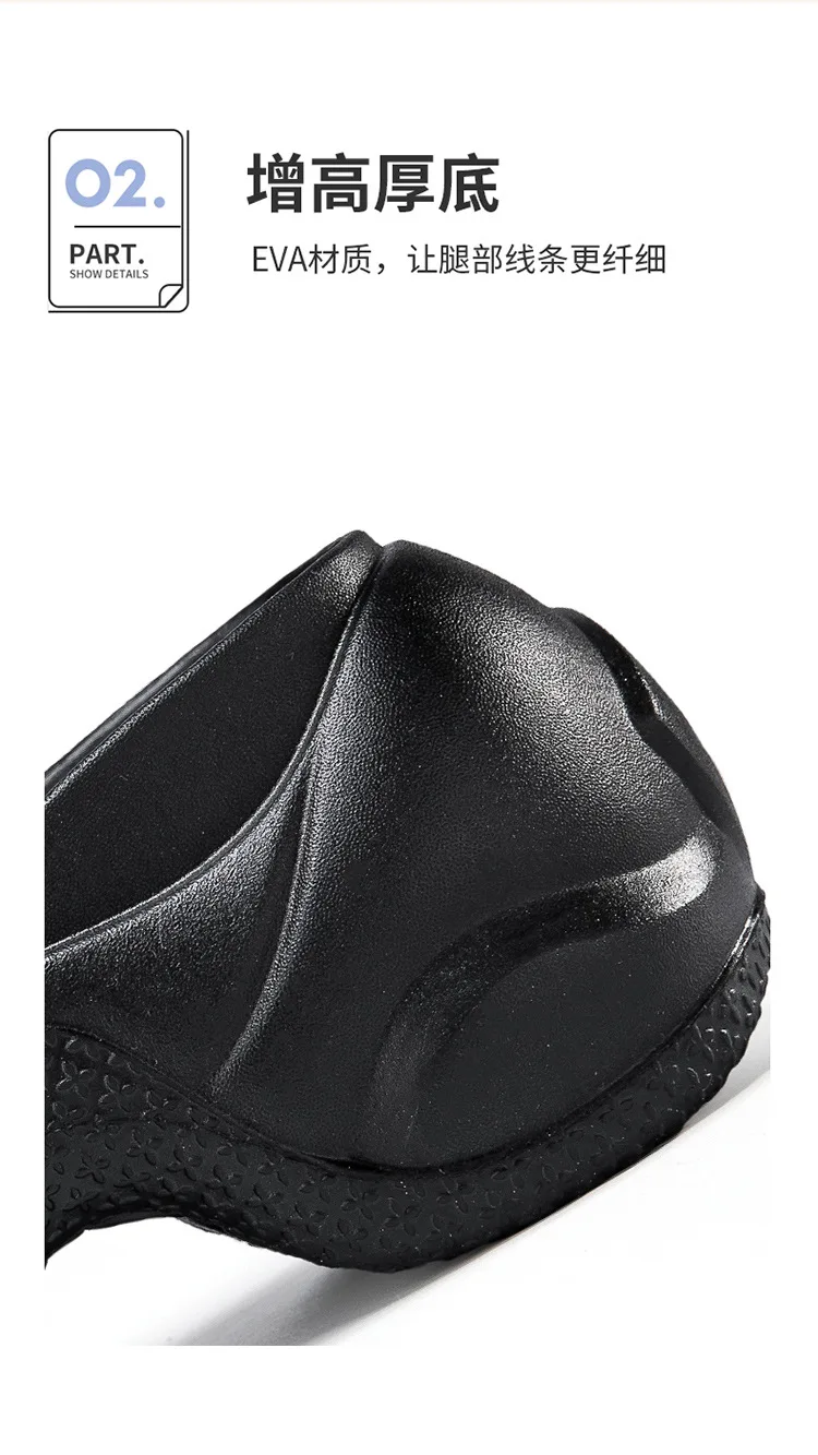 Comwarm Mode Damen Hausschuhe Plattform rutschfeste weibliche Slides EVA weiche Sohle bequeme Slides leichte prägnante Damen Sandalen – Detail 9
