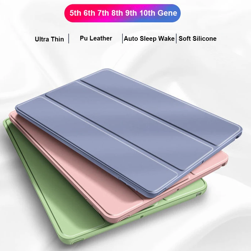 For iPad 10th 2022 Smart Case 10.2 8th 9th 7th 2018 6th Generation Leather Case For iPad Air 4 10.9 Mini 6 5 4 3 2 Silicon Cover, ,   - AliExpress