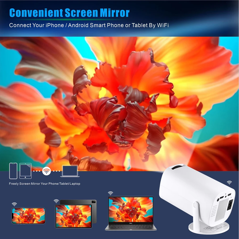 Laser projector P30 Pro Mini Projector Smart Home Theater Wifi6 BT 5.0 Android 12 4k Ultra HD Mobile Projection Game Projection