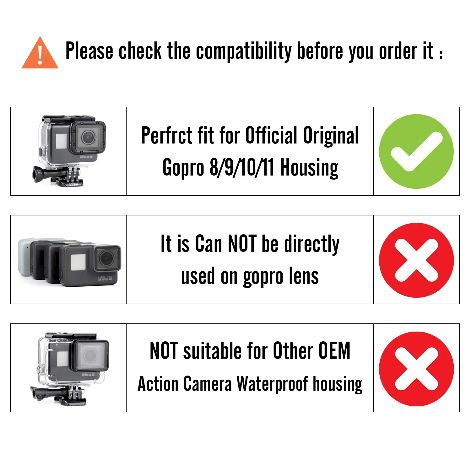 Red Filter For Gopro Filter Kit Dive For Gopro Hero 8 9 10 11 12 Free Scuba Diving Photography Accessories