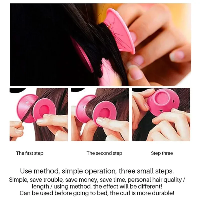 Soft Rubber Silicone Heatless Hair Curler 10/20pcs Magic Hair Rollers Clips Portable No Heat DIY Curly Styling Tools hair styling tool hair curling tools
