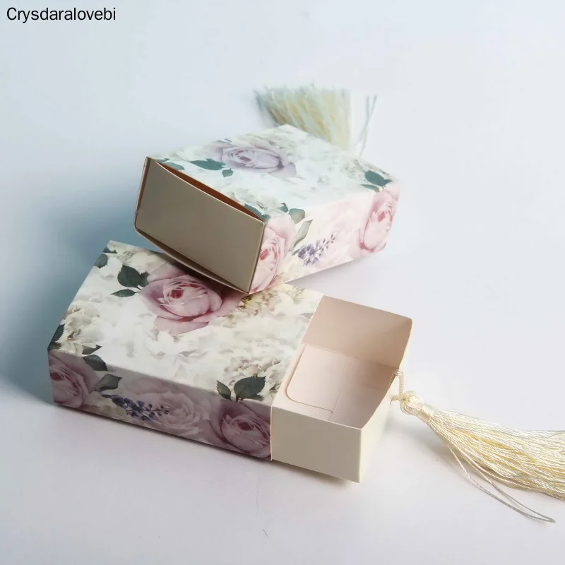 

100 шт./партия, бумажные коробки для конфет