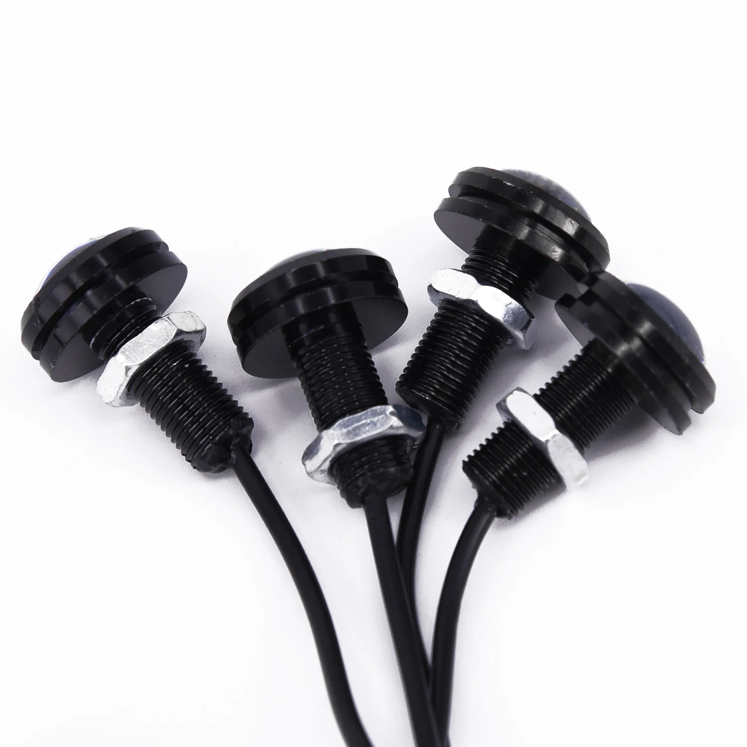 4Pcs LED 자동차 자동 DRL 주간 주행 등 12V 15W 흰색 백업 램프 자동차 주차 신호 램프 반전