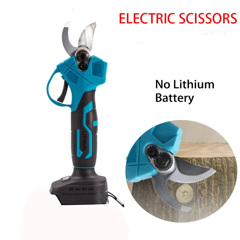 Electric Pruning Shears Rechargeable Landscaping Fruit Tree Lithium Electric Scissors Wireless Branch Pruning Tool