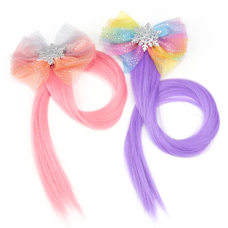 Hair Clips For Girls Children Bowshairpin Long Ribbon Hairdressing
