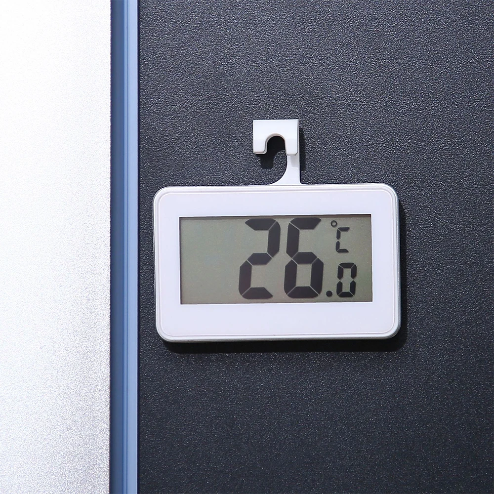 Compact Digital Indoor Thermometer & Hygrometer with Hook – Electronic Temperature and Humidity Sensor