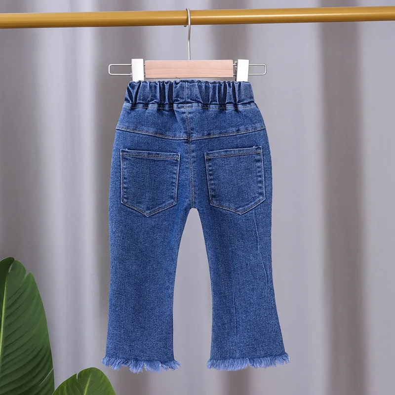 سراويل للأطفال بطباعة كرتونية ، جينز فضفاض غير رسمي يناسب جميع الملابس ، أولاد وبنات ، ربيع ، خريف ، جديد ،