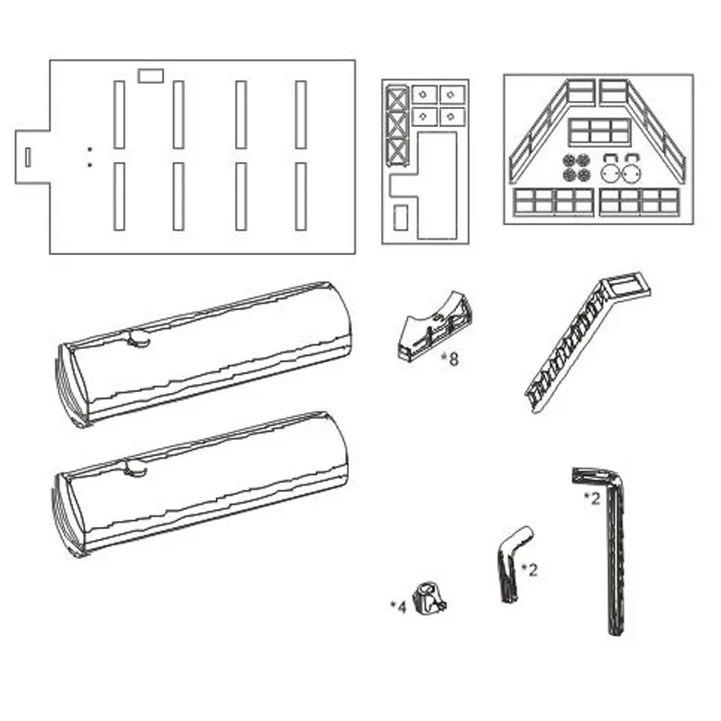 1/87 HO Scale Building Model Double Oil Tank Model Train Scene Miniature Collection Sand Table Landscape Assemble Model Toy - Image 3