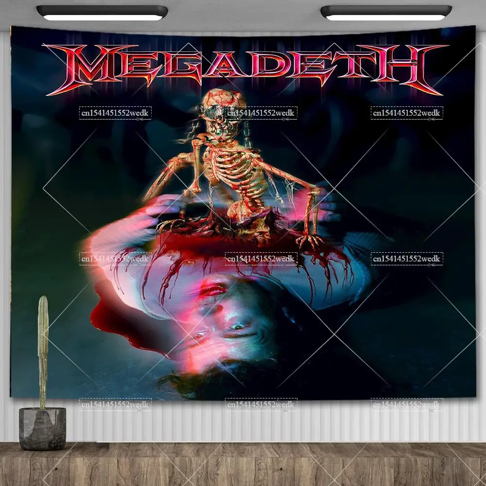 Drapeau / Tapisserie Murale Mastodon – Polyester Avec Oeillets (neuf, Déco Rock)