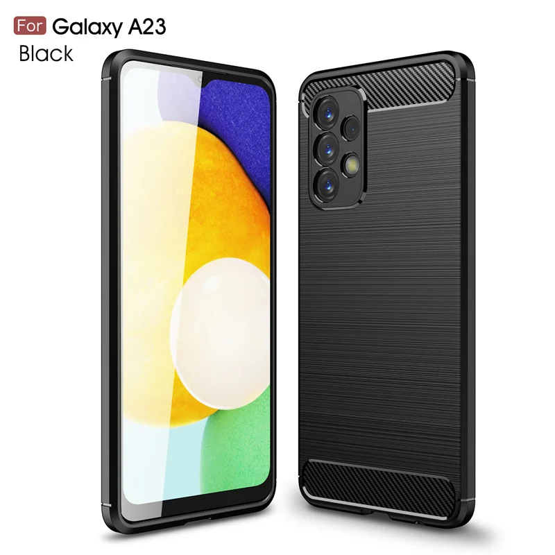 Matte Soft TPU Carbon Fiber Phone Case - Sleek Durable Back Cover