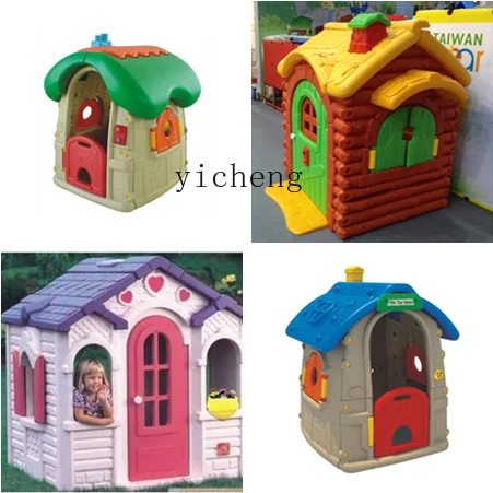 Tqh Game House Plastic Children's Naughty Paradise Outdoor Play House Chocolate Forest Factory Direct