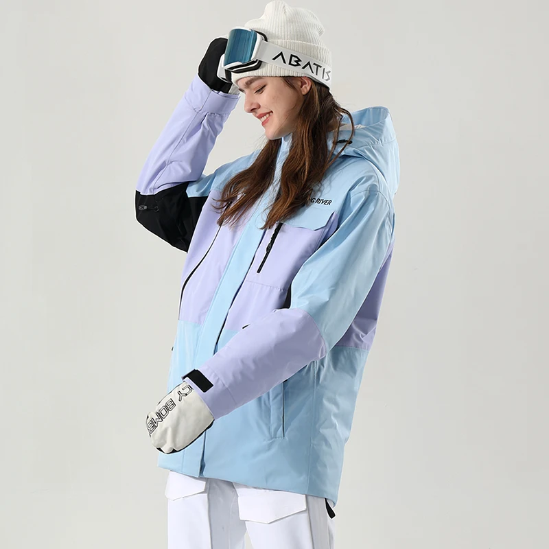 RUNNING RIVER Brand Men Snowboarding Hoodie High Quality Hooded outdoor Sports ski women Snowboard Jacket ripstop4411