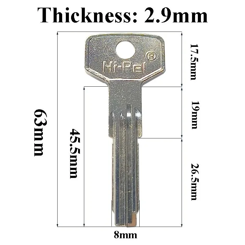 Hi-Rel STA-21L Key Blank Copper Keyway Door Lock Master Locker Locksmith Tool Uncut 5-100 Pcs for Home Civil House