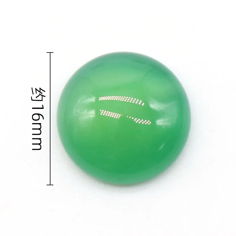 Natural stone 16mm Round Loose Beads opal Rose Quartz Tiger's Eye Cabochons Flat Back For Necklace Ring Earrrings jewelry