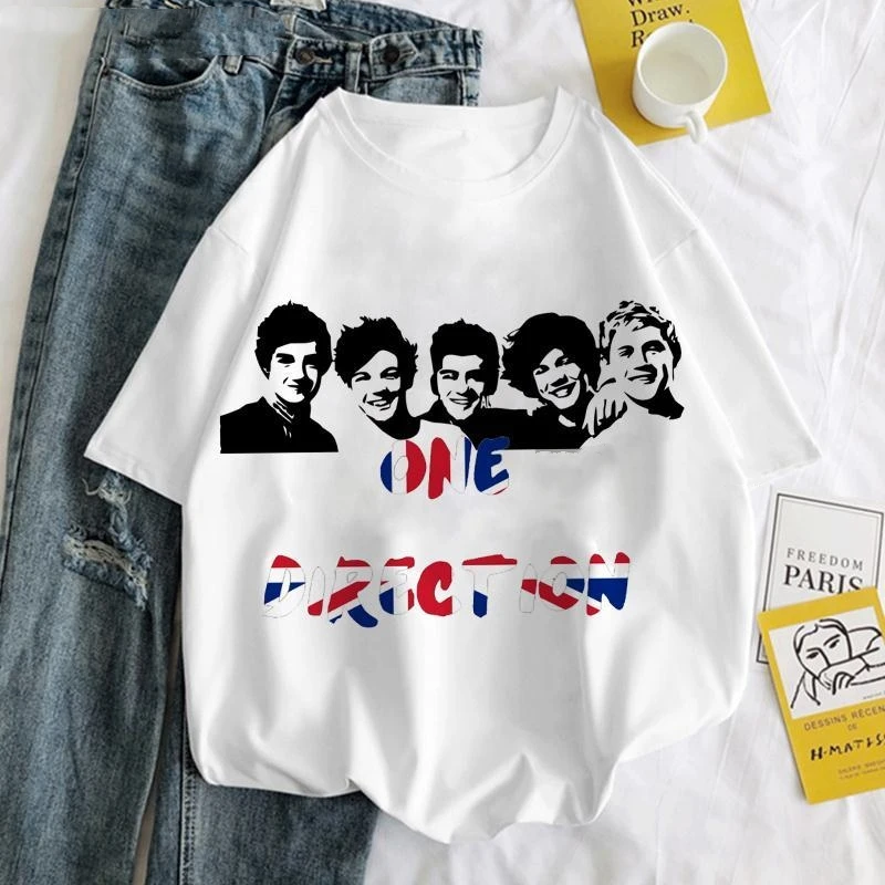 British Band ONE DIRECTION Cartoon Print T-shirt Tops Adult Children Summer Cotton children tshirts children tops