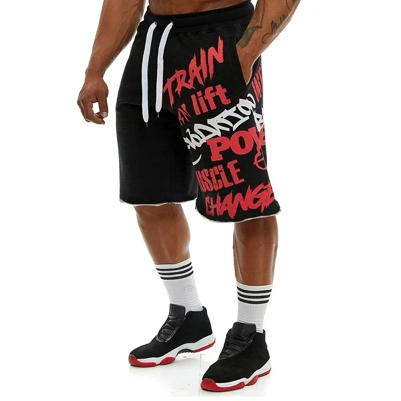 Men's Luxury Athletic Shorts Basketball Clothing Korean Loose Blue and Black Fashionable Summer Athleisure Shorts Novelty 2024 3