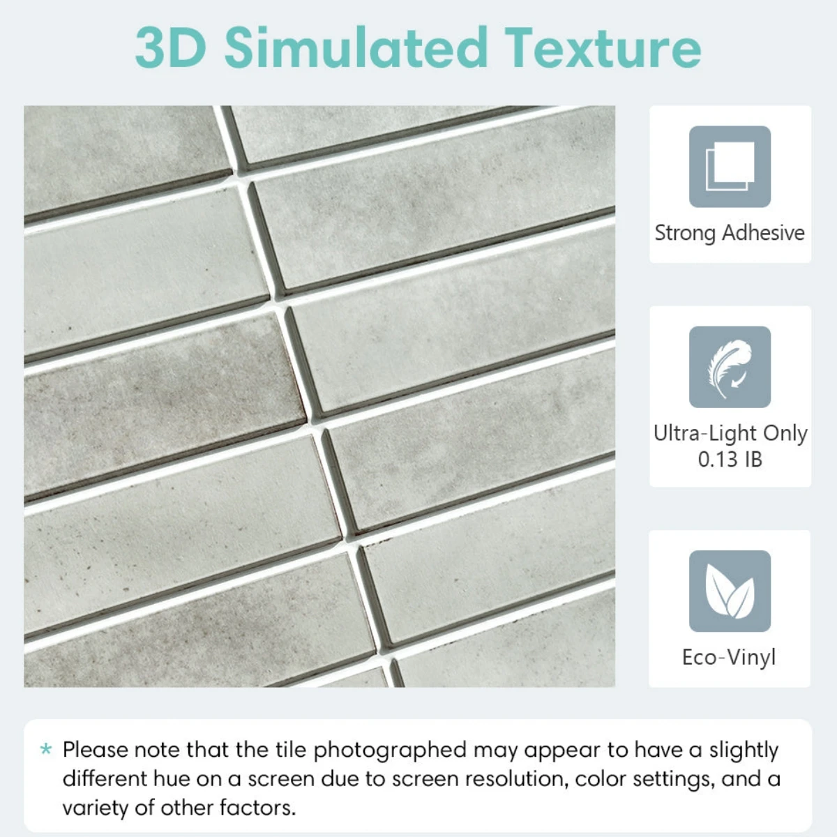 Decorative 3D Tile Sticker Self-adhesive 3D Wall Panel Peel and Stick Tile Backsplash Kitchen Waterproof Wall Sticker 1/10pcs 3d wallboard 3d tile sticker