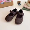 New Spring Autumn Girls Leather Shoes Fashion Dot Polka Printed Children's Flats Causal Soft Bottom Kids Princess Ballet Shoes 4
