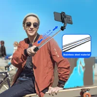 Q02 Foldable Tripod Selfie Stick Wireless Bluetooth Live Stand Holder Stabilizer for Huawei Xiaomi iPhone Cell Phone - Image 5