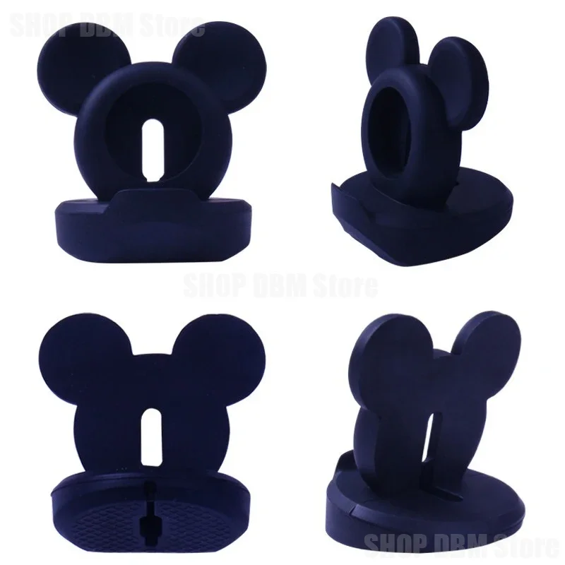 Smart watch charger case Disney Mickey Mouse smart watch charger case for Apple Watch IWatch 1 2 3 4 5 silica gel cover stand cartoon charging base
