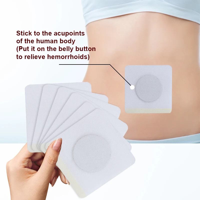 Sumifun Hemorrhoids Patch Remove Anal Fissure Anus Bleeding Pain Relief Care Internal External Mixed Piles Plaster 6Pcs/box