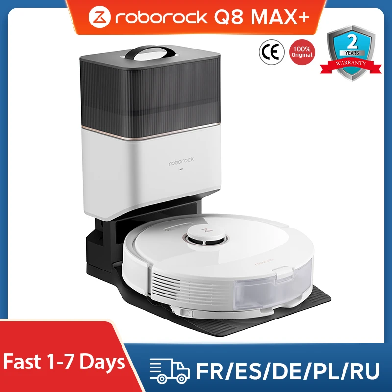 Roborock Q8 Max+ Robot Vacuum Cleaner 5500Pa Suction DuoRoller