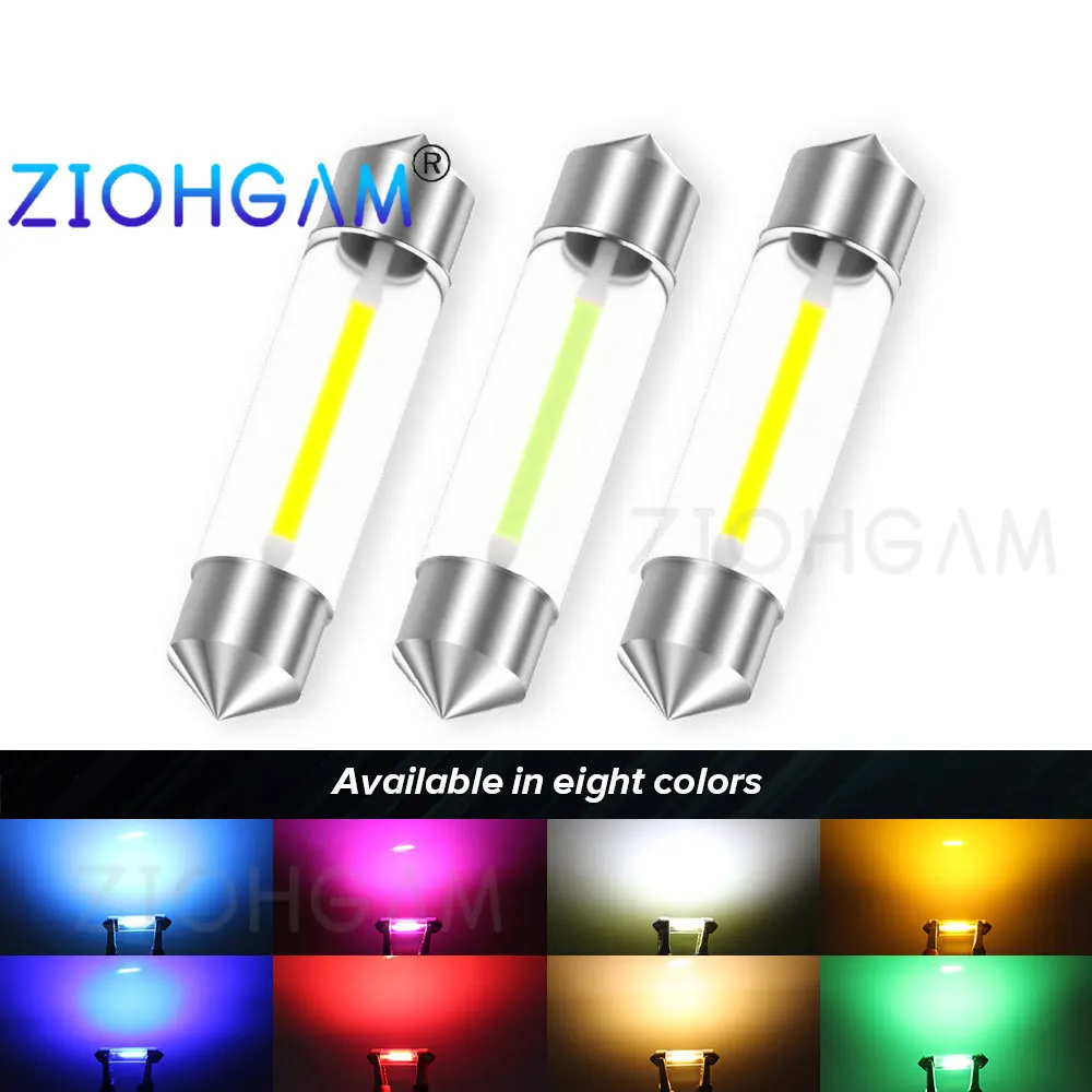 ZIOHGAM 4PCS Led C10W Bulb C5W 31mm Festoon 36mm 39mm 28mm 41mm 31 mm Lamp Warm White Dome Door Trunk Car Light Truck 6V 12V 24V