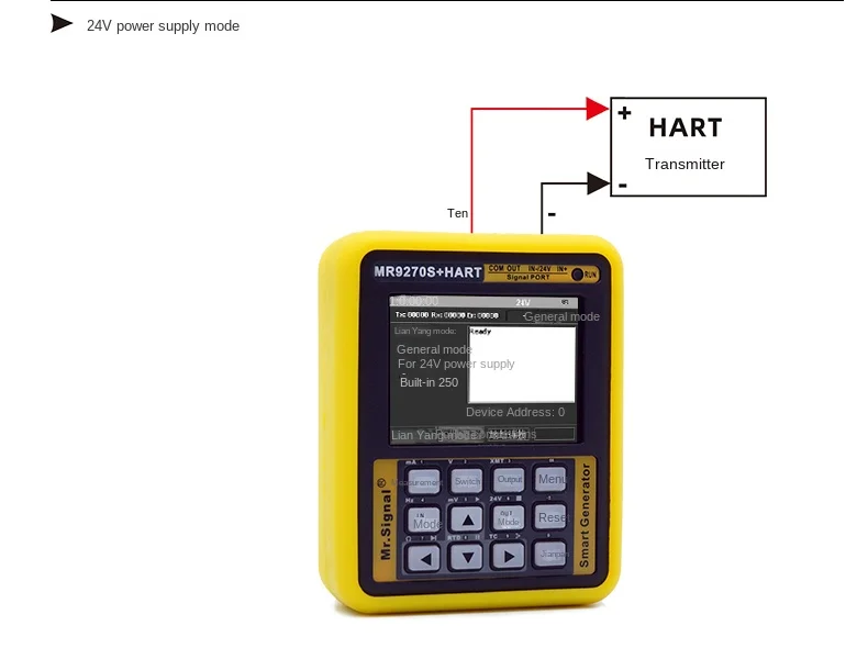 MR9270S + HART 4-20MA Signal Generator Calibrate Current Voltage PT100 Thermocou