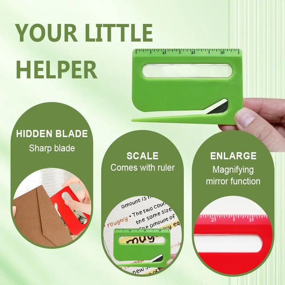 New Portable Envelope Opener Multi-Function Cutting Tool Letter Opener Mail Cutter for Wrapping Paper Cutter